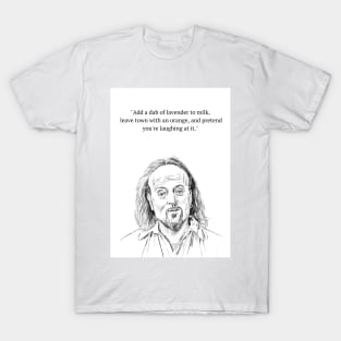 Manny, Black Books, Little Book Of calm. T-Shirt